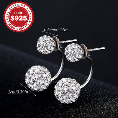 Elara™ | Sterling Silver Spiral Earring