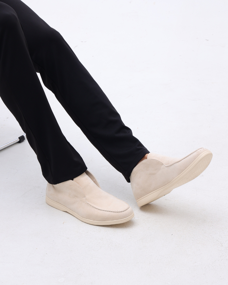 High Suede Loafers