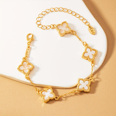 Amara™ | Elegant Floral Charm Bracelet