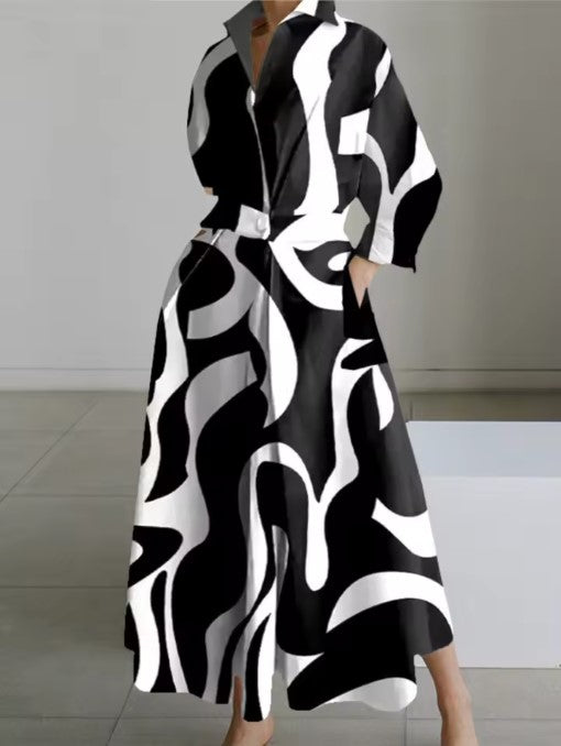 Esther™ | Elegant Spring Shirt Dress with Cotton Collar