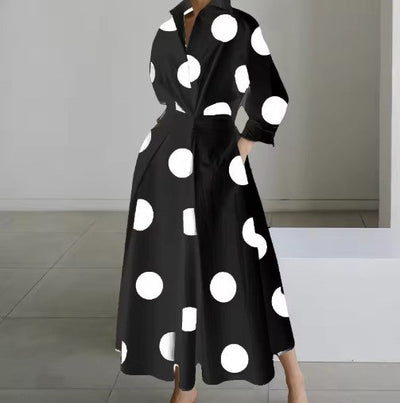 Esther™ | Elegant Spring Shirt Dress with Cotton Collar