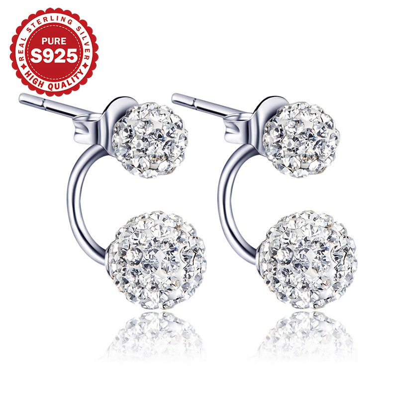 Elara™ | Sterling Silver Spiral Earring