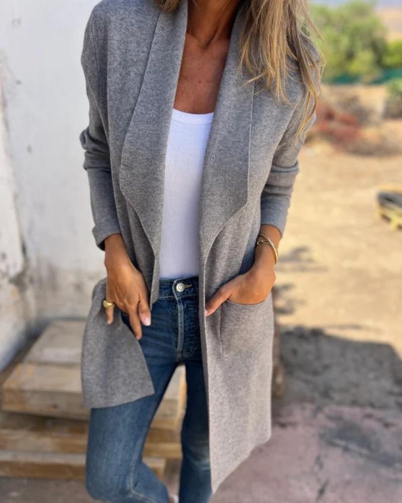 Florence | Casual Lapel Knit Cardigan
