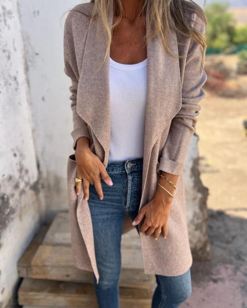Florence | Casual Lapel Knit Cardigan