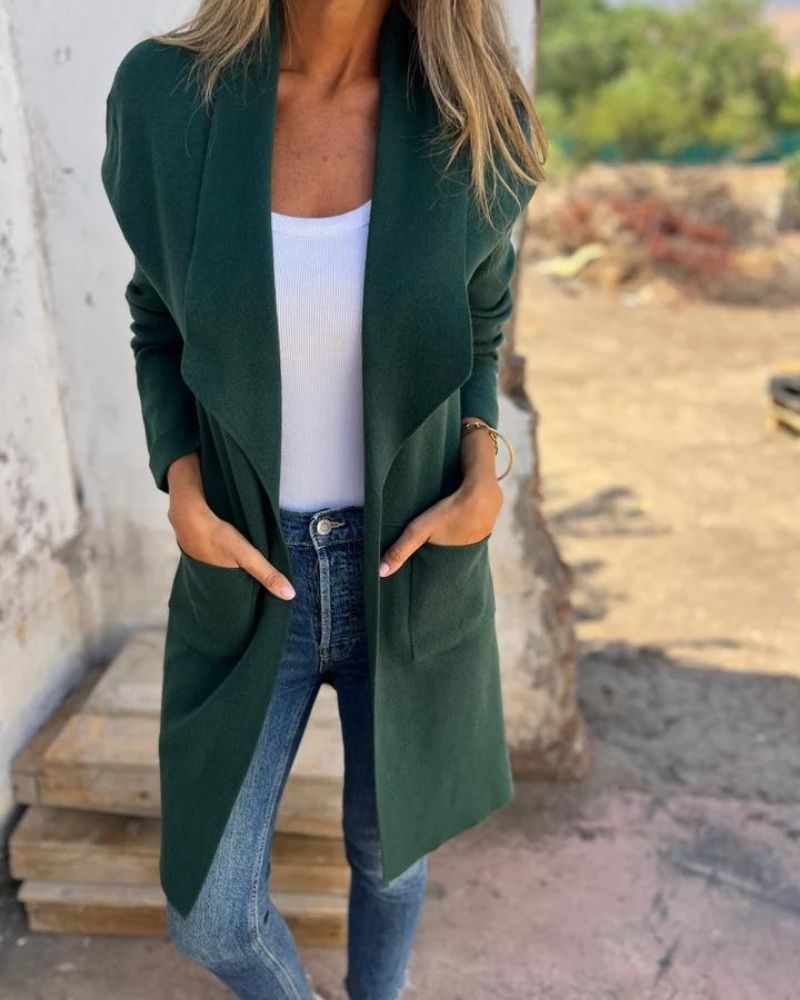 Florence | Casual Lapel Knit Cardigan