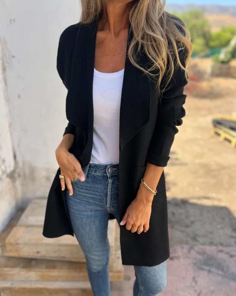 Florence | Casual Lapel Knit Cardigan