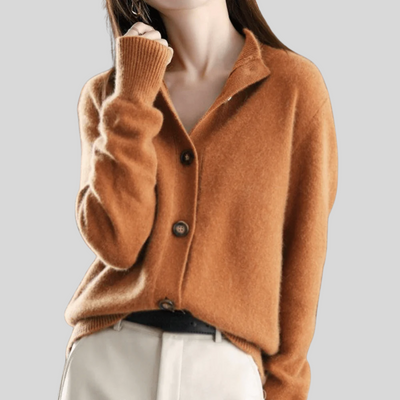 Claire | Retro-Style Cashmere Cardigan