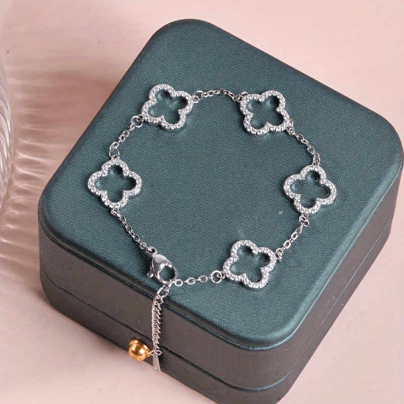 Amara™ | Elegant Floral Charm Bracelet