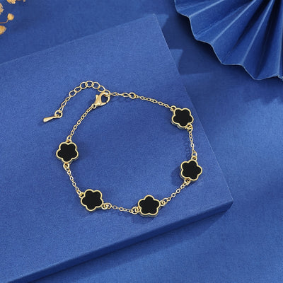 Amara™ | Elegant Floral Charm Bracelet