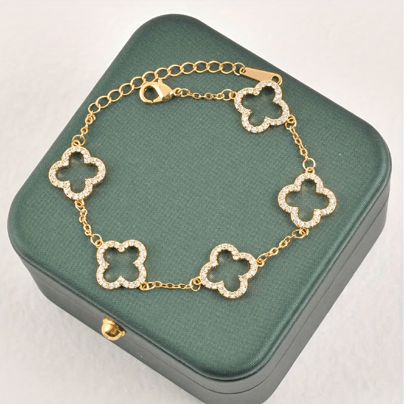 Amara™ | Elegant Floral Charm Bracelet