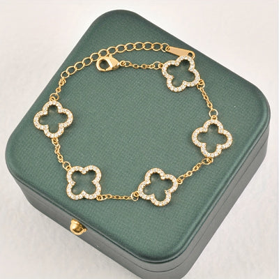 Amara™ | Elegant Floral Charm Bracelet