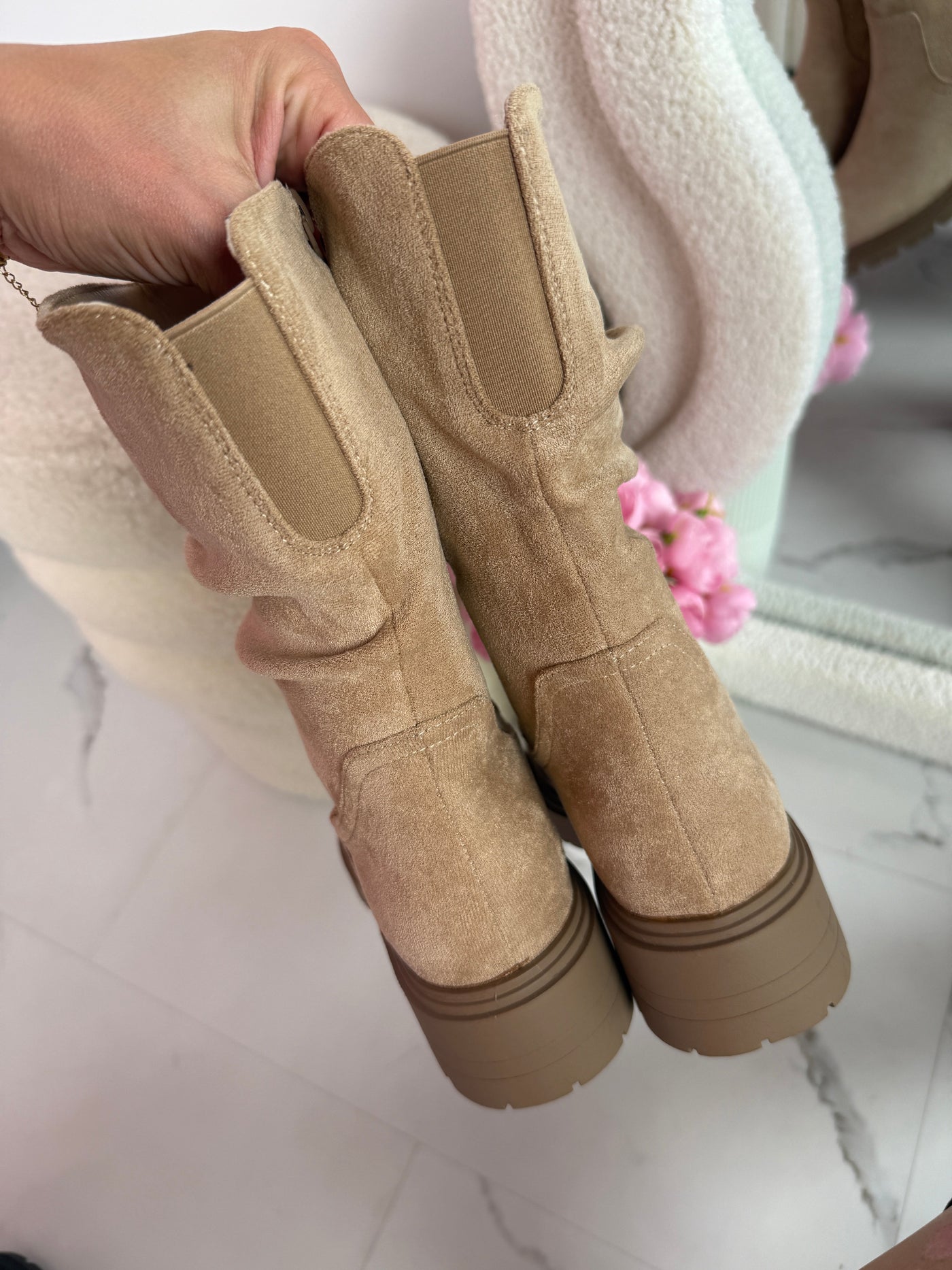 Marina Khaki Boots