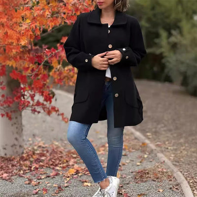 Corinne | Classic Button-Down Oversized Coat
