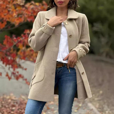 Corinne | Classic Button-Down Oversized Coat