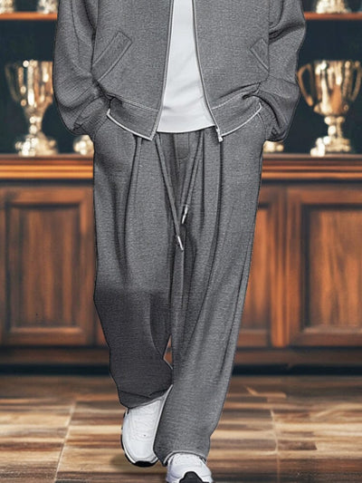 Versatile Relaxed Jacket Pants Set