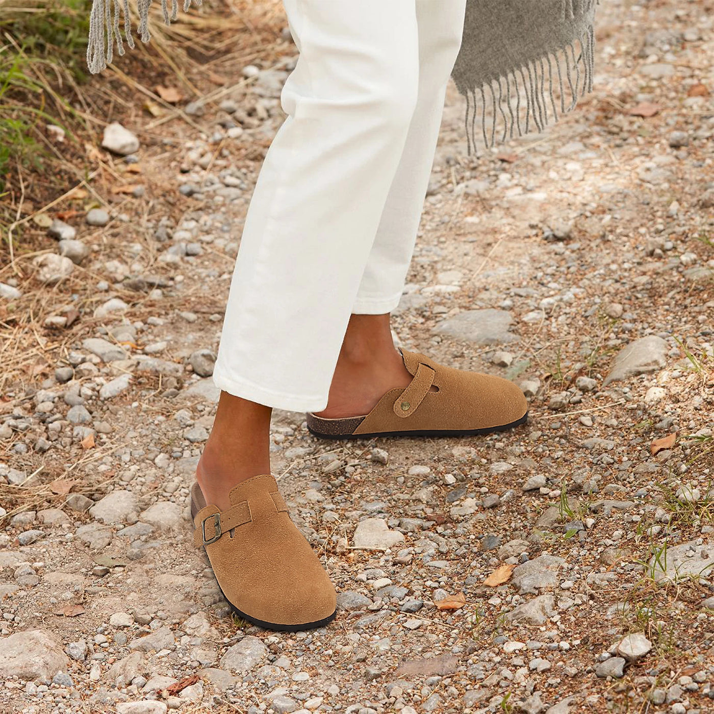Crestar™ | Classic Cork Suede Clogs