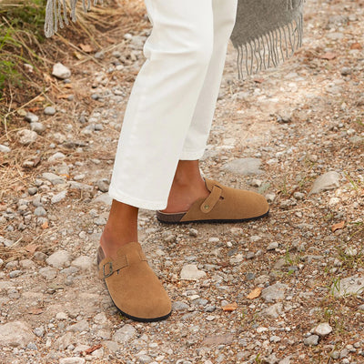Crestar™ | Classic Cork Suede Clogs