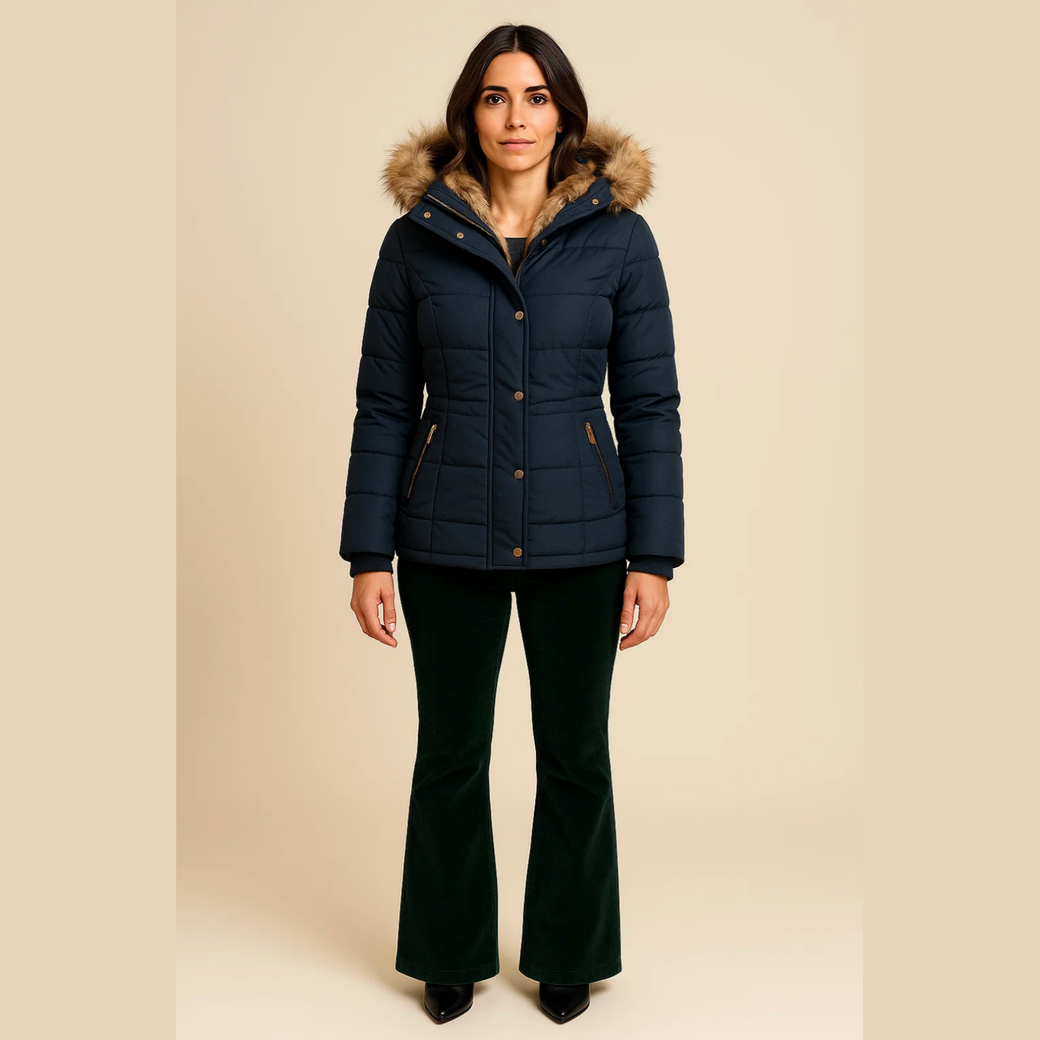 Grace™ - Comfortable Warm Winter Fur Jacket – Kasey London