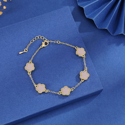Amara™ | Elegant Floral Charm Bracelet