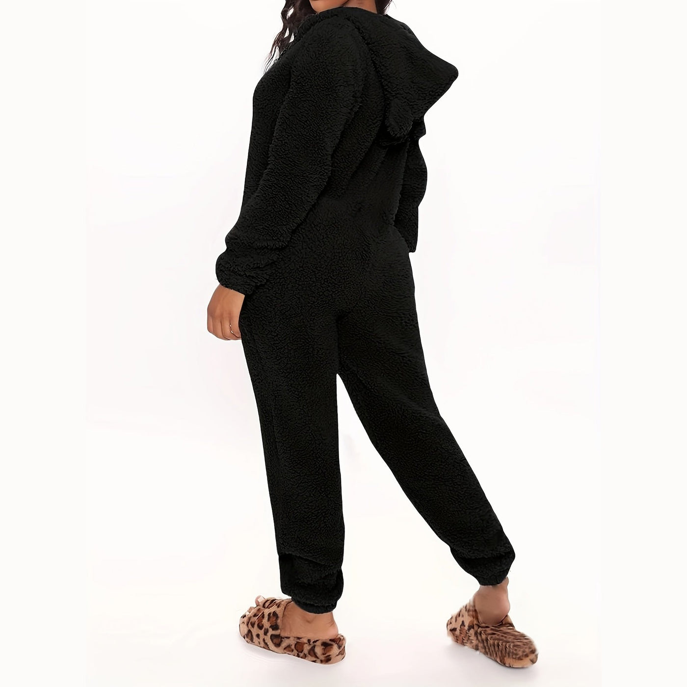 Luna™ | Fuzzy Hooded Pajama Jumpsuit