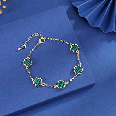 Amara™ | Elegant Floral Charm Bracelet