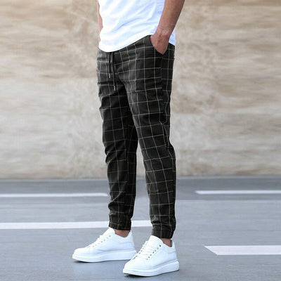 CLEMENS - CHECKERED JOGGER PANTS FOR MEN