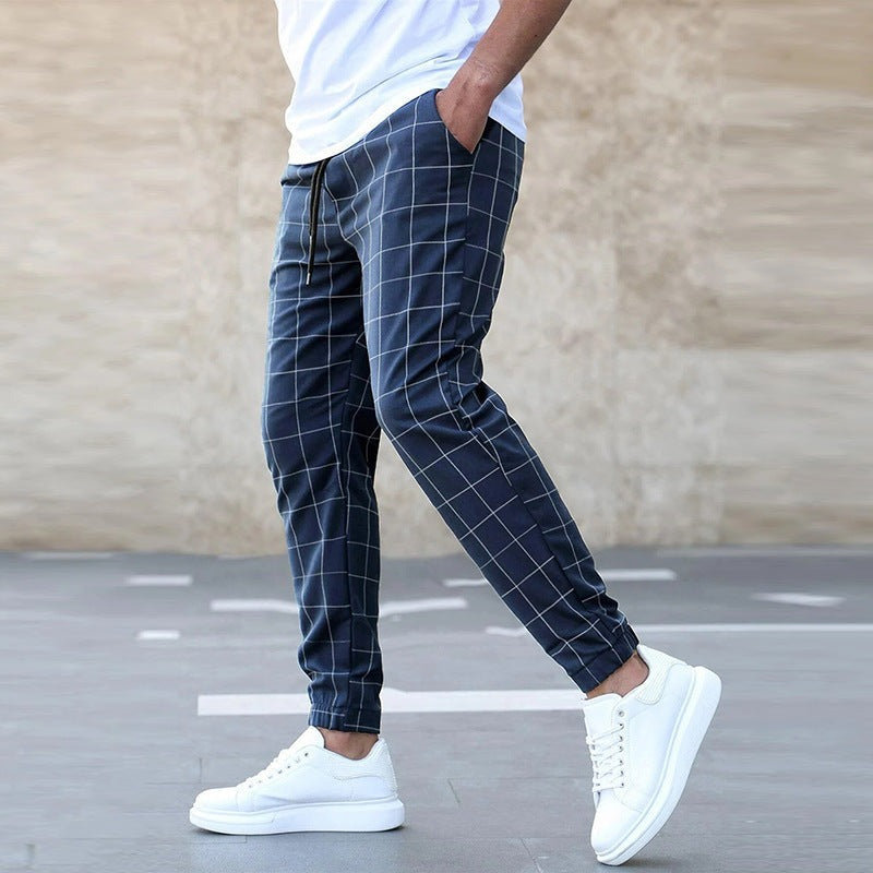 CLEMENS - CHECKERED JOGGER PANTS FOR MEN