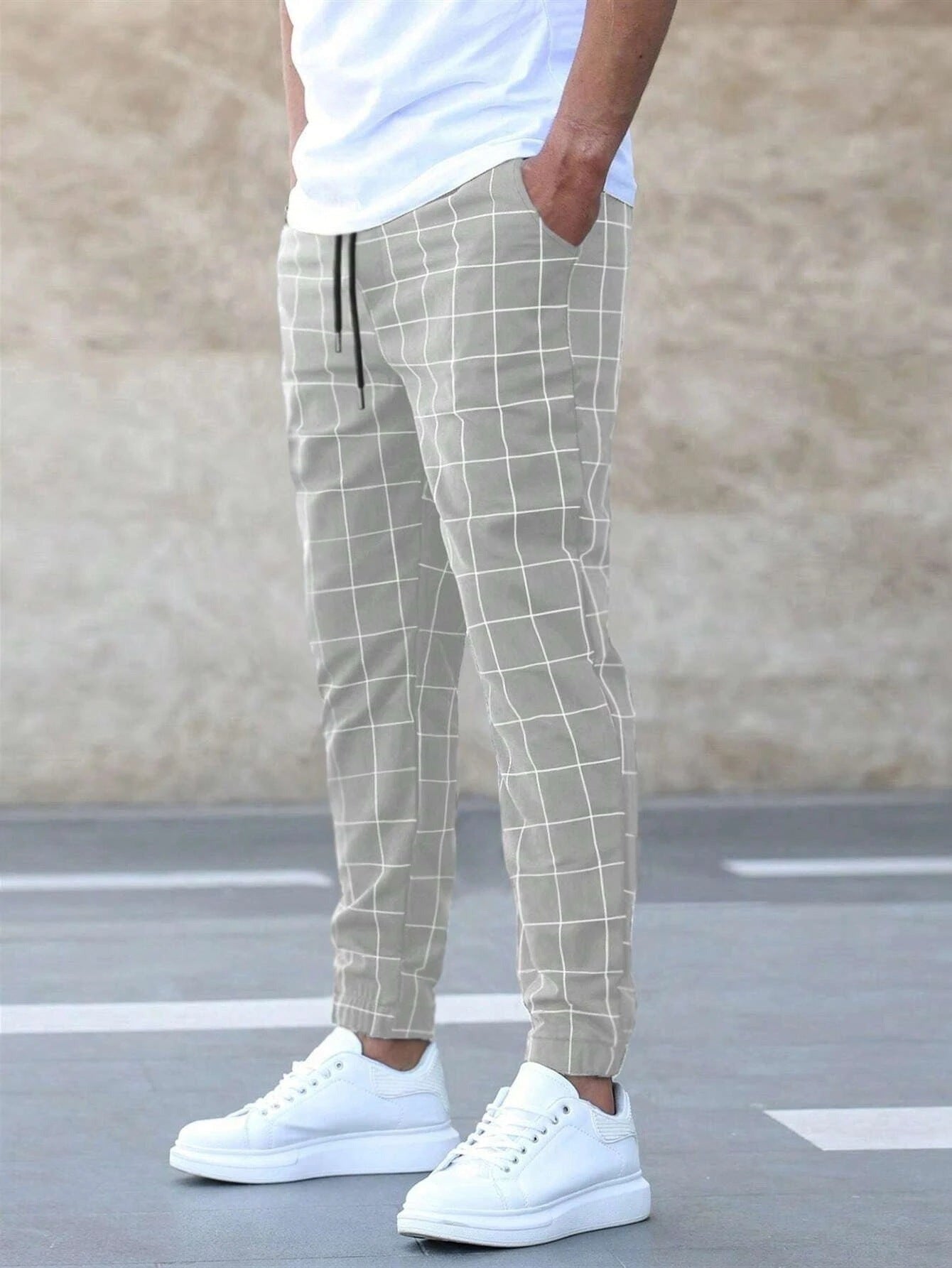 CLEMENS - CHECKERED JOGGER PANTS FOR MEN