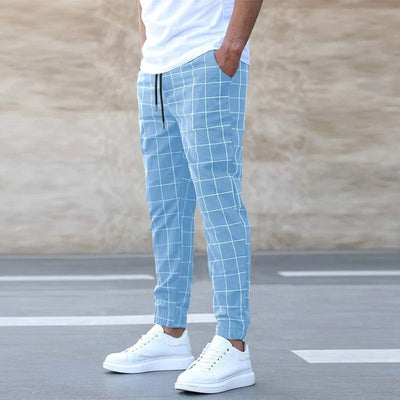 CLEMENS - CHECKERED JOGGER PANTS FOR MEN