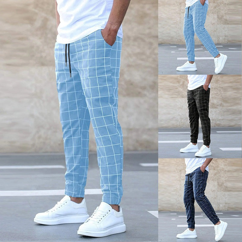 CLEMENS - CHECKERED JOGGER PANTS FOR MEN