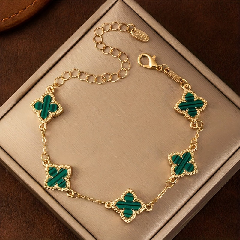 Amara™ | Elegant Floral Charm Bracelet