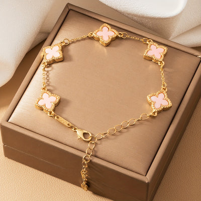 Amara™ | Elegant Floral Charm Bracelet