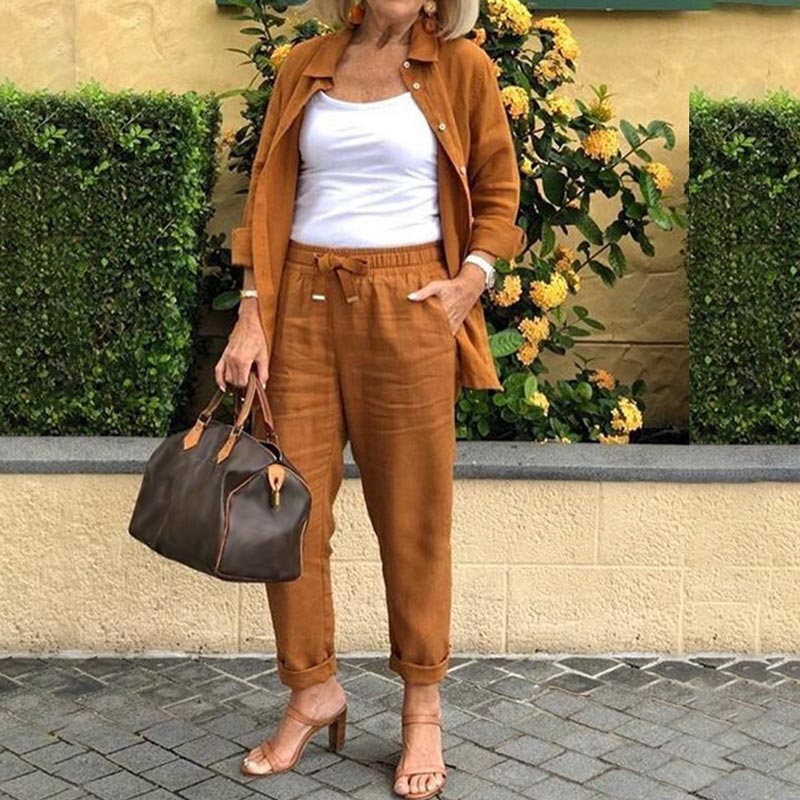 Lara | Linen Two-Piece for Women