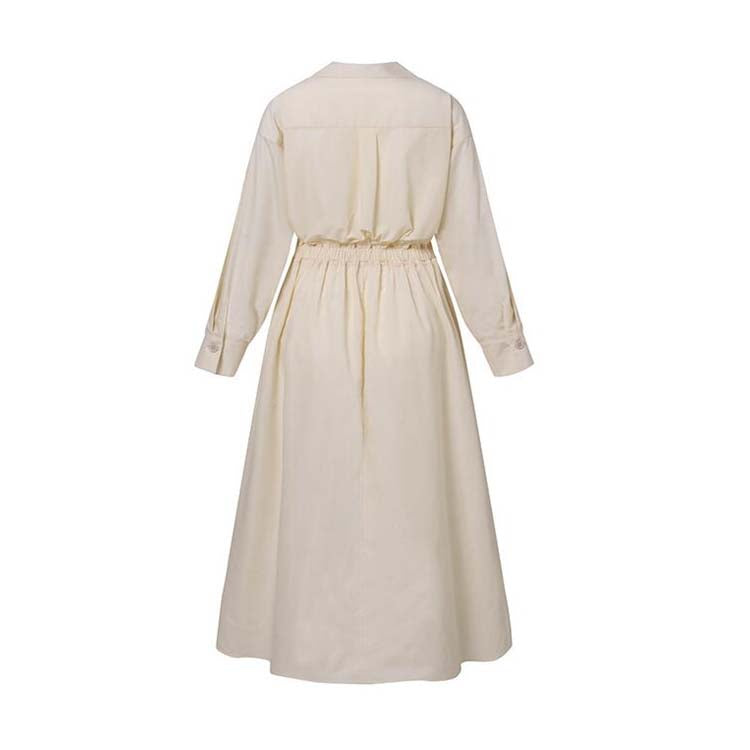 Esther™ | Elegant Spring Shirt Dress with Cotton Collar