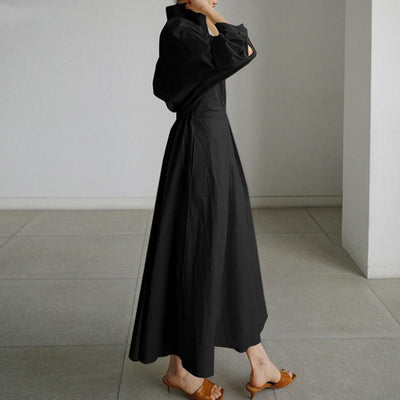 Esther™ | Elegant Spring Shirt Dress with Cotton Collar